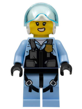 Минифигурка Lego Police Officer - Rooky Partnur, Jet Pilot cty1208 U